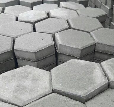 hexagonal paving