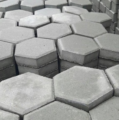 hexagonal paving