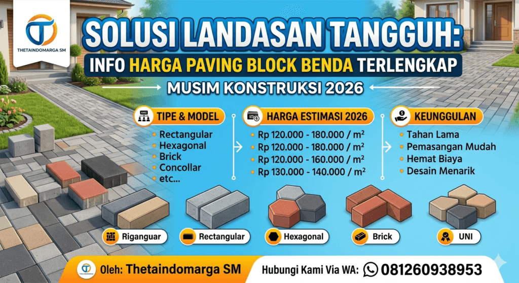 Harga paving block Benda