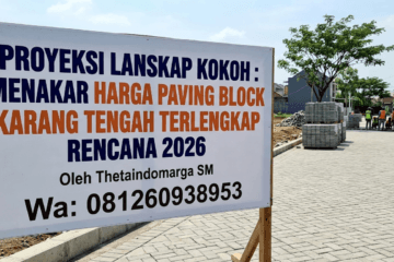 Harga paving block Karang Tengah