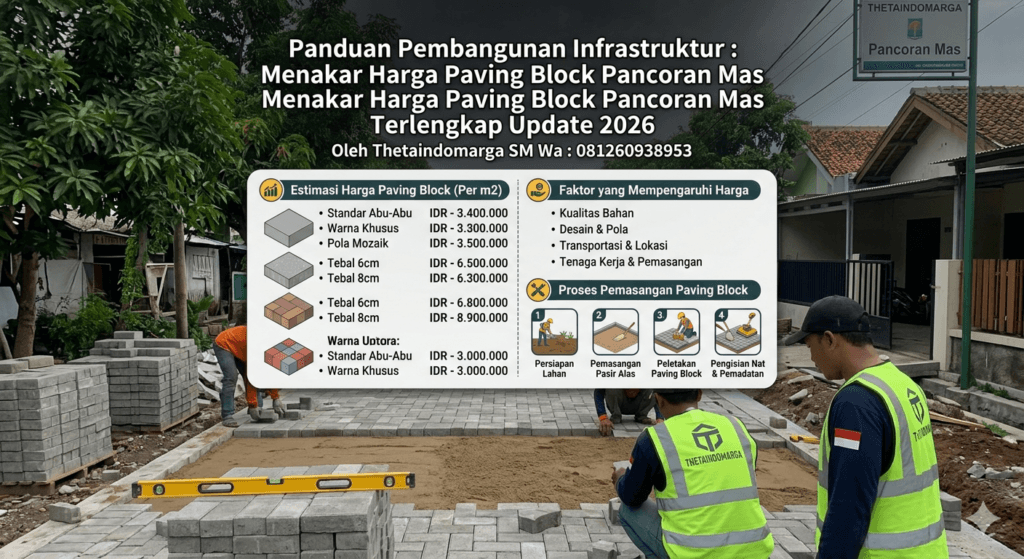 Harga paving block Pancoran Mas