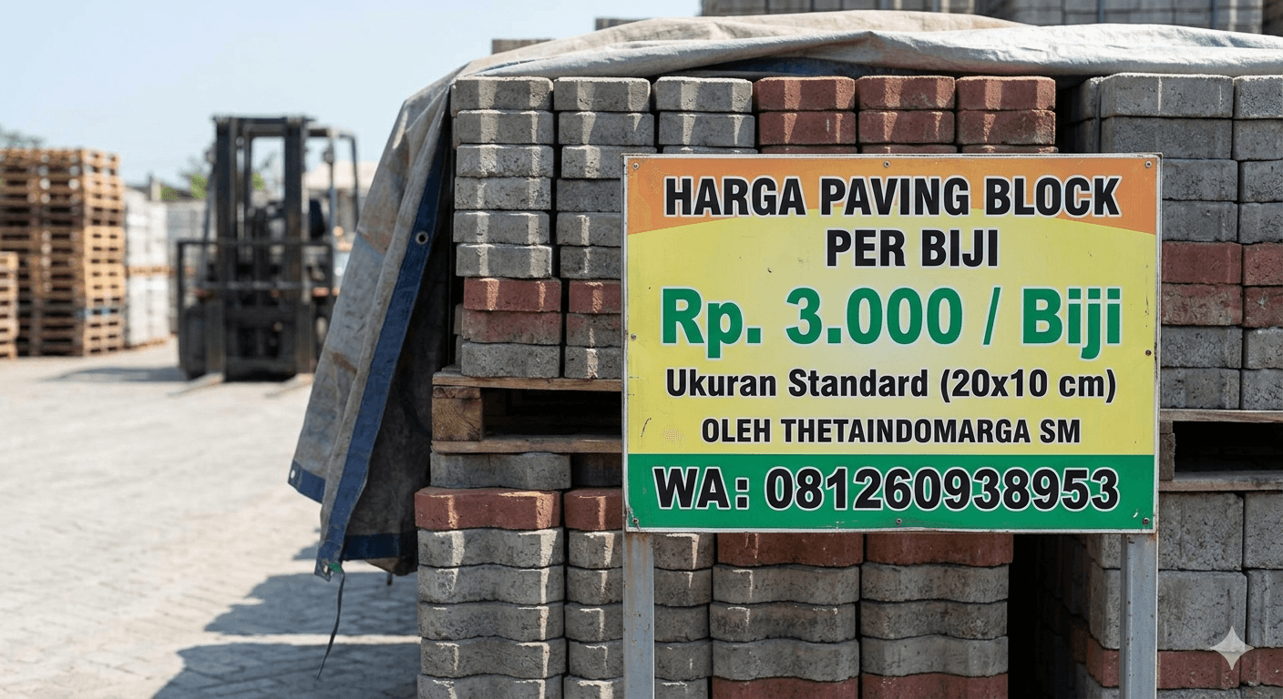harga paving block per biji